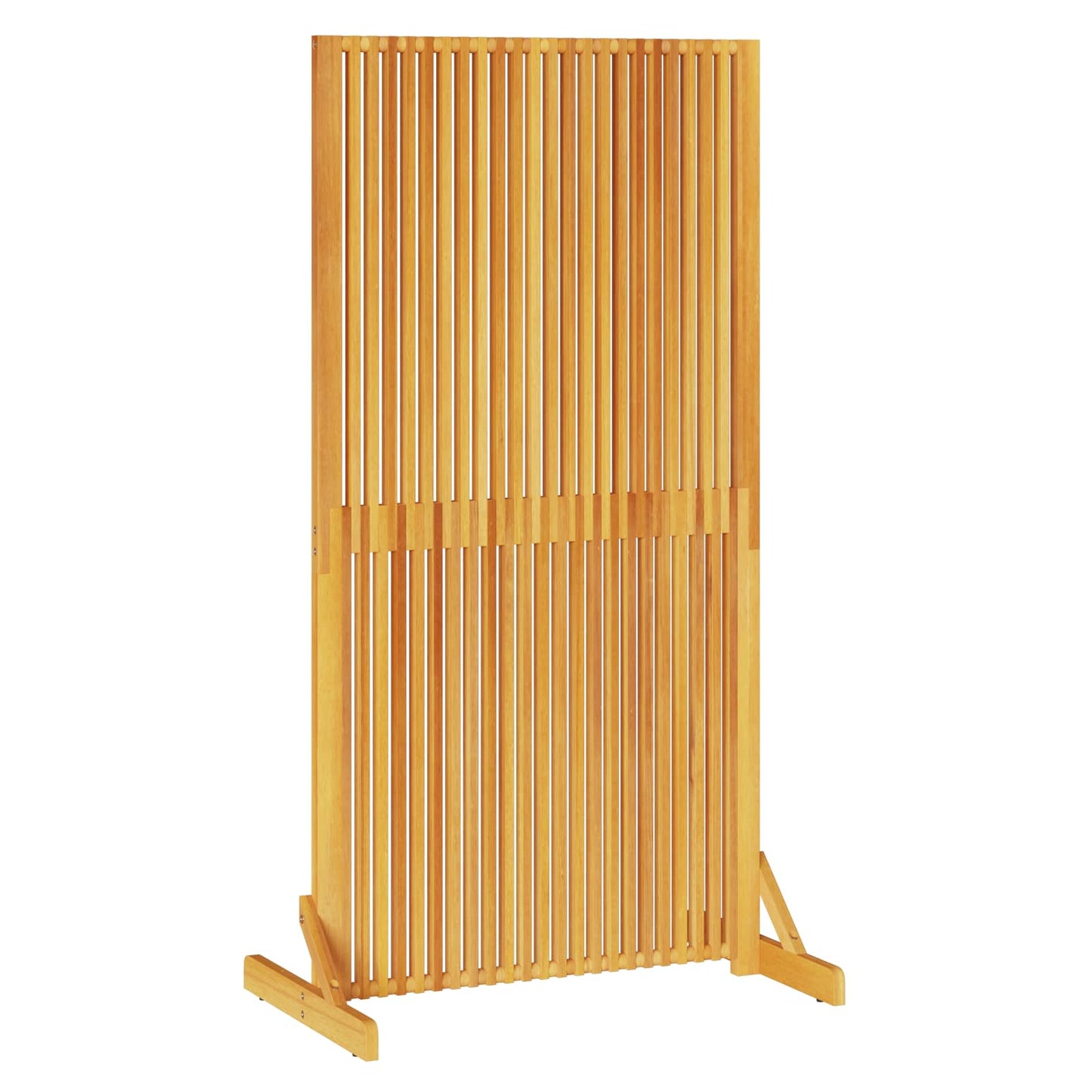 Privacy Screen Brown 79.5 x 50 x 150 cm Solid Acacia Wood
