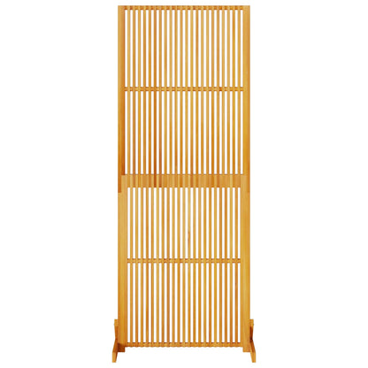 Privacy Screen Brown 79.5 x 50 x 200 cm Solid Acacia Wood