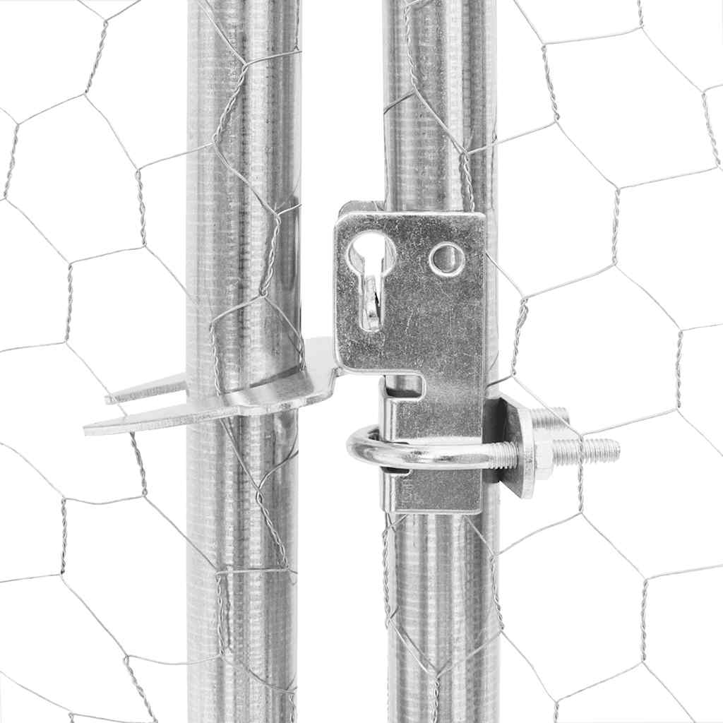 Chicken Run 2.5x6x2.25 m Galvanised Steel
