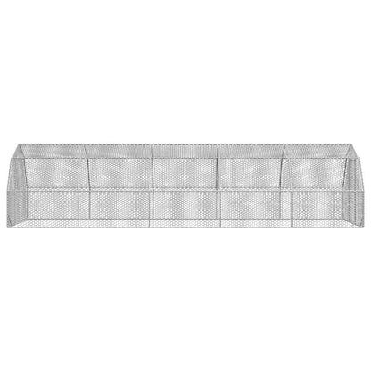 Chicken Run 2.5x10x2.25 m Galvanised Steel