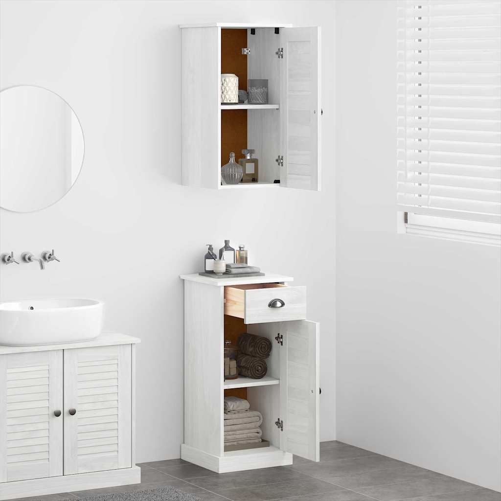 Bathroom Cabinet with Drawer VIGO 2 pcs White and Antique White