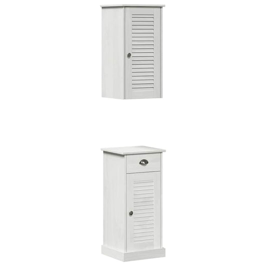 Bathroom Cabinet VIGO 2 pcs White and Antique White
