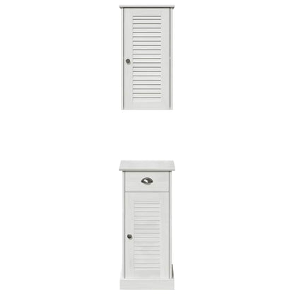 Bathroom Cabinet with Drawer VIGO 2 pcs White and Antique White
