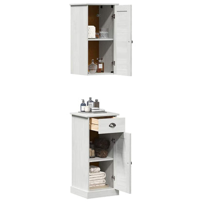 Bathroom Cabinet with Drawer VIGO 2 pcs White and Antique White