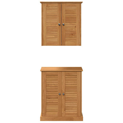 Bathroom Furniture Set VIGO 2 pcs Brown and Honey Brown