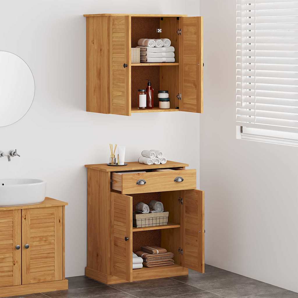 Bathroom Furniture Set VIGO 2 pcs Brown and Honey Brown