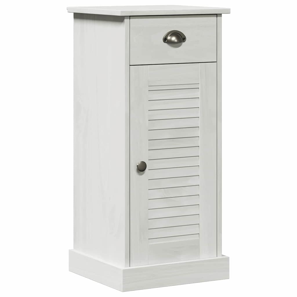 Bathroom Furniture Set 3 pcs Antique White Solid Pine Wood