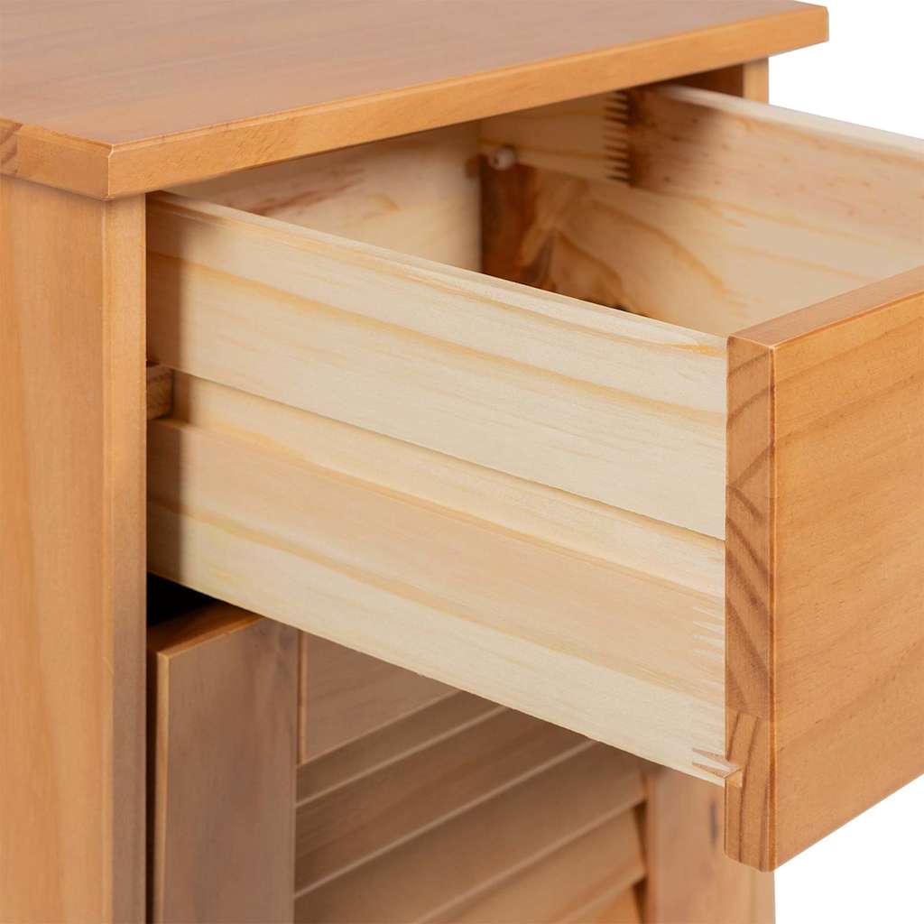 Bathroom Furniture Set VIGO 5 pcs Honey Brown Solid Pine Wood