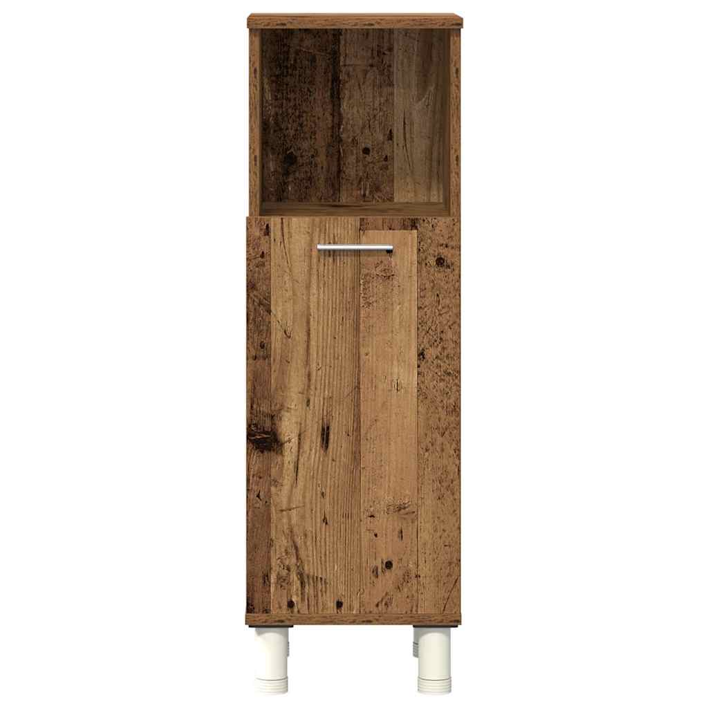 4 Piece Bathroom Furniture Set Old Wood Engineered Wood