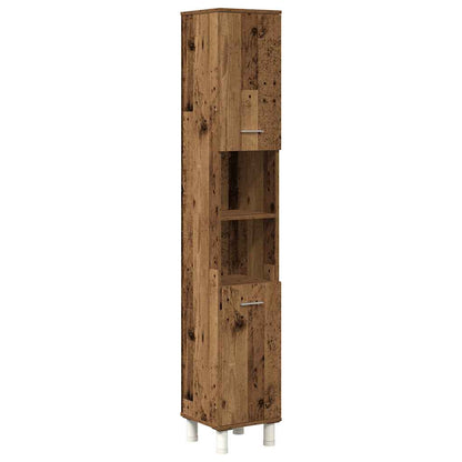 4 Piece Bathroom Furniture Set Old Wood Engineered Wood