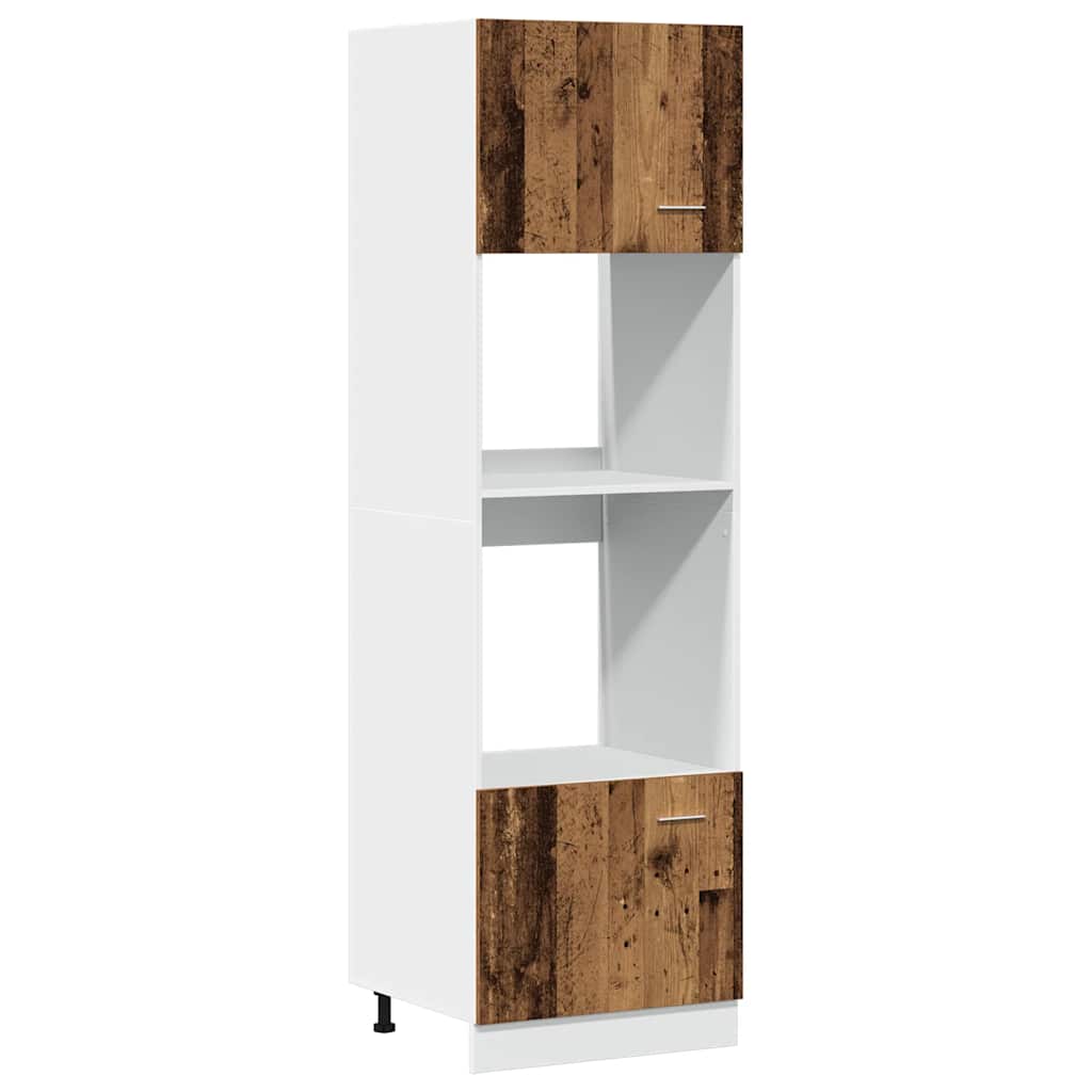 7 Piece Kitchen Cabinet Set Lyon Old Wood Engineered Wood