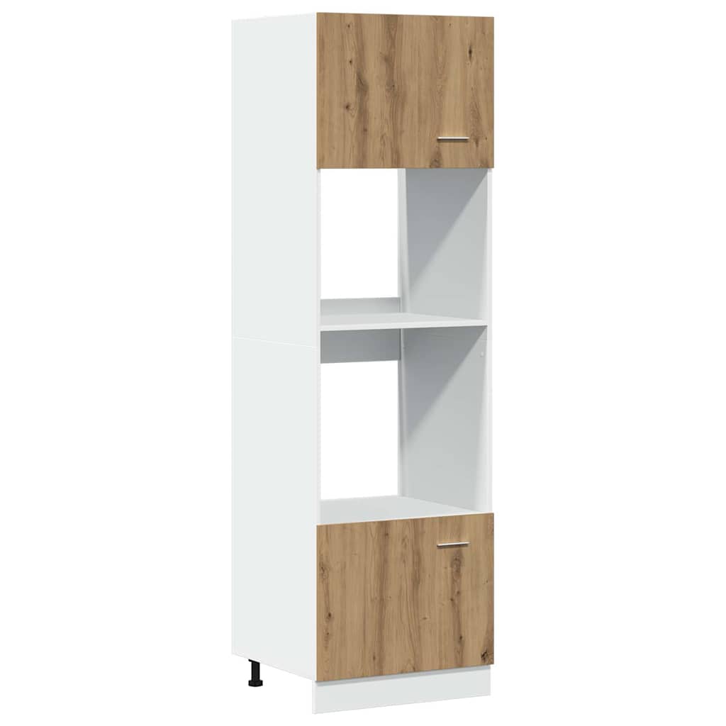 7 Piece Kitchen Cabinet Set Lyon Artisan Oak Engineered Wood