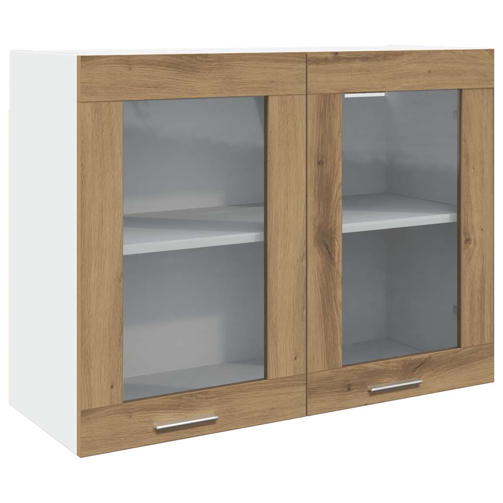 7 Piece Kitchen Cabinet Set Lyon Artisan Oak Engineered Wood