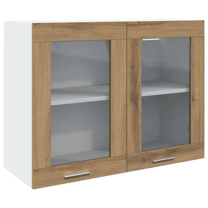 7 Piece Kitchen Cabinet Set Lyon Artisan Oak Engineered Wood
