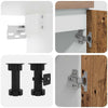 11 Piece Kitchen Cabinet Set Lyon Old Wood Engineered Wood