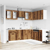 11 Piece Kitchen Cabinet Set Lyon Old Wood Engineered Wood