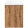 2 Piece Bathroom Furniture Set Artisan Oak Engineered Wood