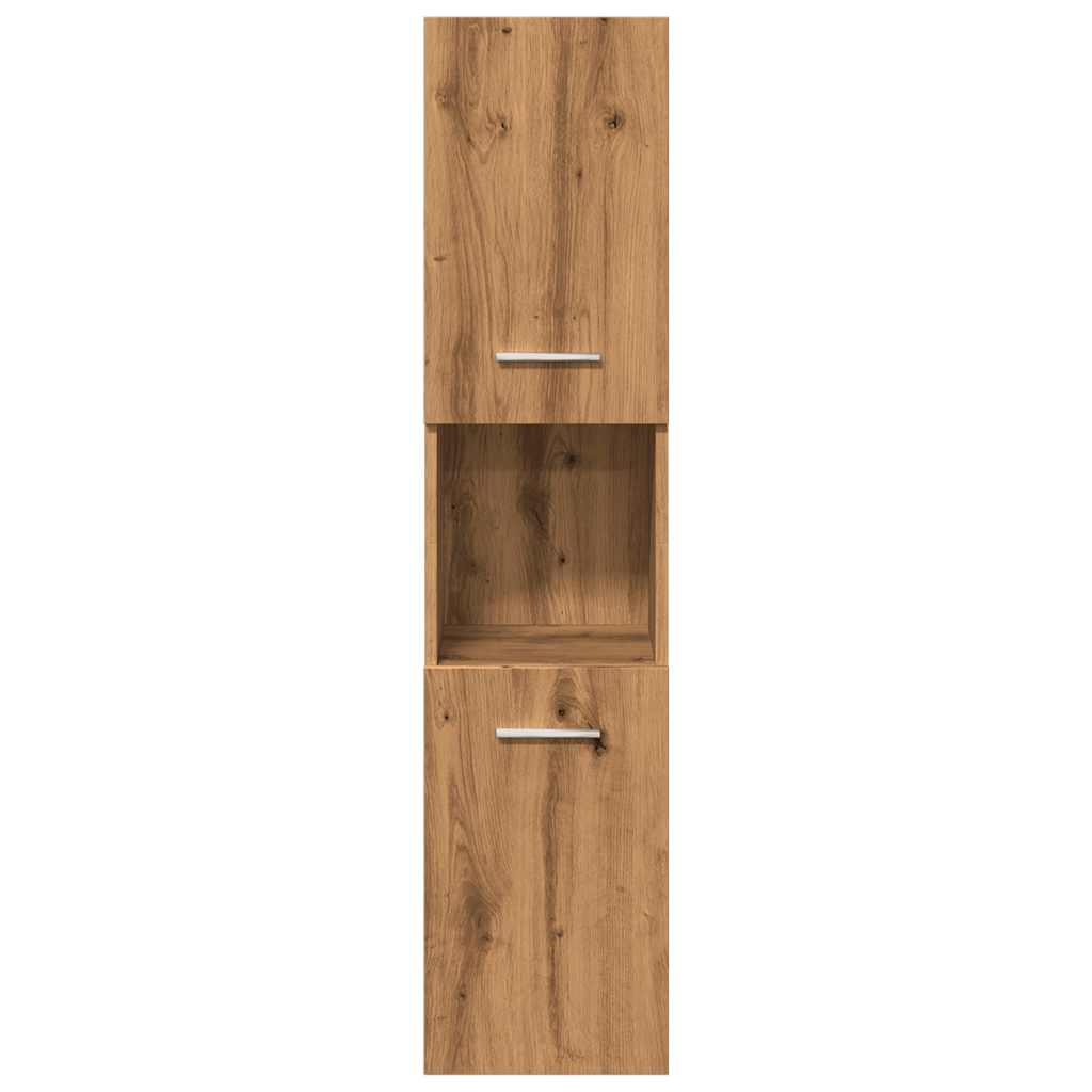 4 Piece Bathroom Furniture Set Artisan Oak Engineered Wood