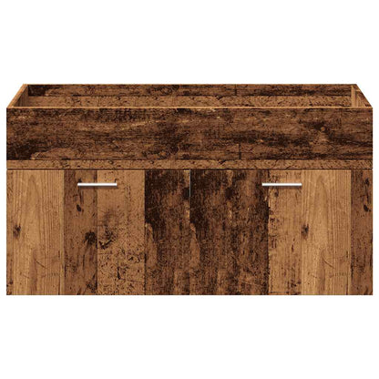 4 Piece Bathroom Furniture Set Old Wood Engineered Wood