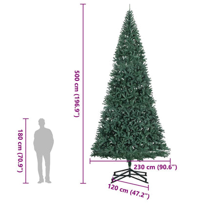 Artificial Christmas Tree Green PVC, Steel Extra large