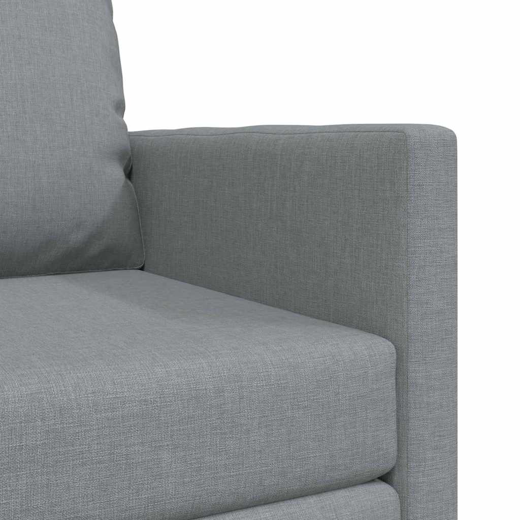Floor Sofa Bed with Cushion Light grey 74 x 77 x 81 cm Fabric