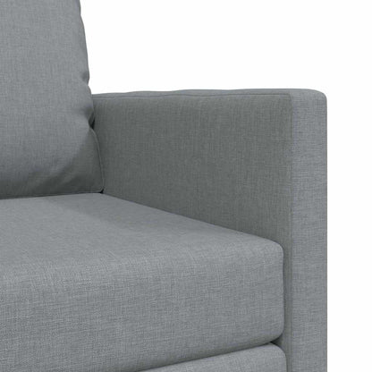 Floor Sofa Bed with Cushion Light grey 74 x 77 x 81 cm Fabric