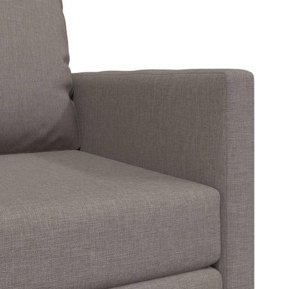 Floor Sofa Bed with Cushion Taupe 74 x 77 x 81 cm Fabric