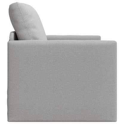 Floor Sofa Bed with Cushion Cloud grey 74 x 77 x 81 cm Fabric