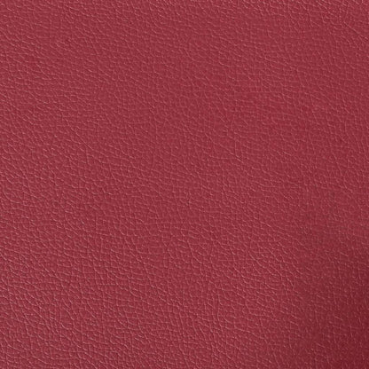 Floor Sofa Bed Wine red 74 x 77 x 81 cm Faux leather