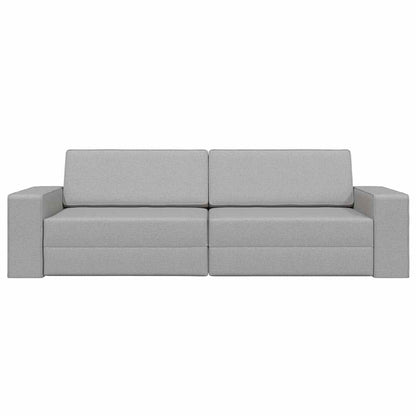 Floor Sofa Bed Cloud grey 245 x 78 x 77 cm Fabric