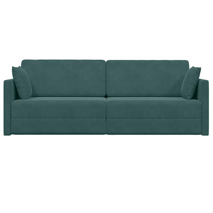 Floor Sofa Bed Dark green 213 x 76 x 77 cm Velvet