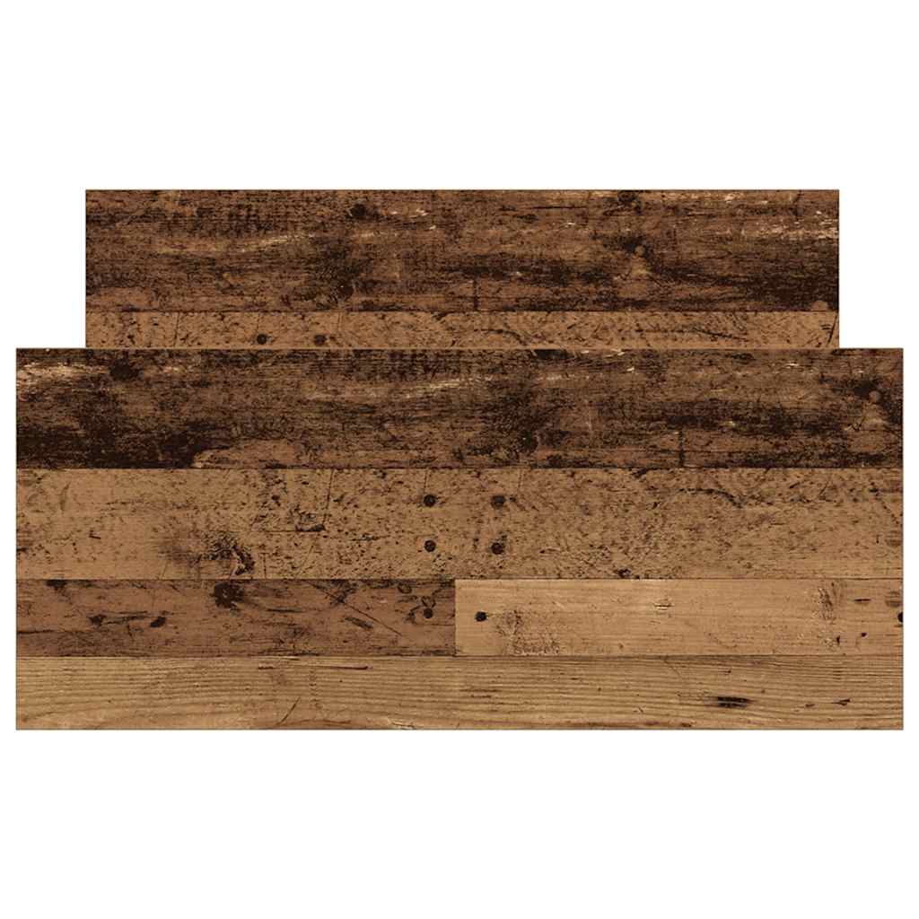 Bed Frame without Mattress Old Wood 90x190 cm Single Engineered Wood