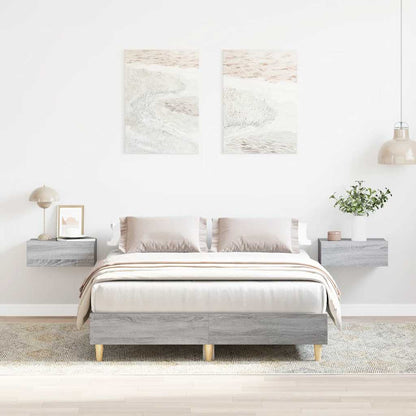 Bed Frame No Mattress Grey Sonoma 120x200 cm Engineered Wood
