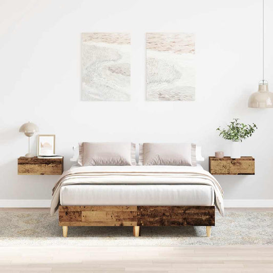 Bed Frame No Mattress Old Wood 120x200 cm Engineered Wood