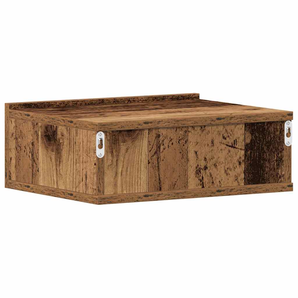 Floating Nightstands 2 pcs Old Wood 40x32x15 cm Engineered Wood