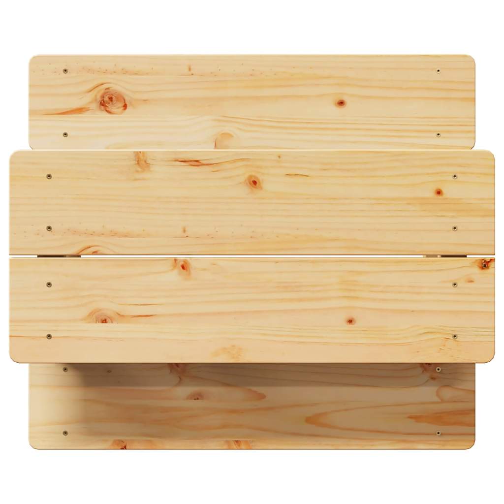 Children's Table with Benches IRUN 90x79.5x50 cm Solid Wood