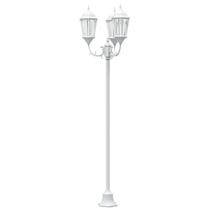 Garden Light White 57 x 49 x 241 cm Aluminium and Glass