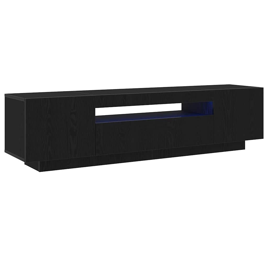 TV Cabinet Black 160 x 35 x 40 cm Engineered Wood