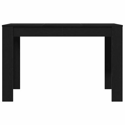 Dining Table Black Oak 120x60x76 cm Engineered Wood