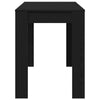 Dining Table Black Oak 120x60x76 cm Engineered Wood