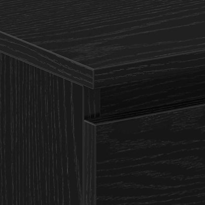 Bedside Cabinet 2 pcs Black Oak 30 x 30 x 40 cm Engineered Wood