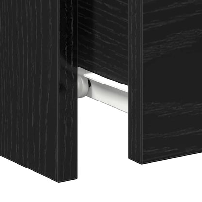 Bedside Cabinet 2 pcs Black Oak 30 x 30 x 40 cm Engineered Wood