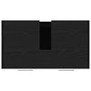 Bathroom Sink Cabinet Black Oak 60x33x60 cm Engineered Wood