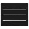 Bathroom Sink Cabinet Black Oak 60x38.5x48 cm Engineered Wood