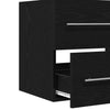Bathroom Sink Cabinet Black Oak 60x38.5x48 cm Engineered Wood