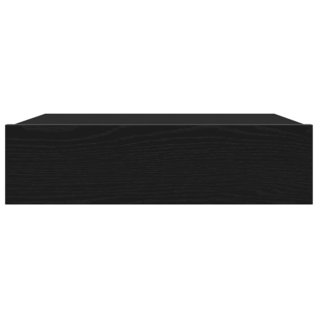 TV Cabinets with LED Lights 2 pcs Black Oak 60x35x15.5 cm