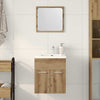 2 Piece Bathroom Furniture Set Artisan Oak Engineered Wood