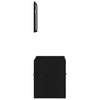 2 Piece Bathroom Furniture Set Black Oak Engineered Wood