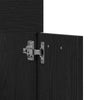 2 Piece Bathroom Furniture Set Black Oak Engineered Wood