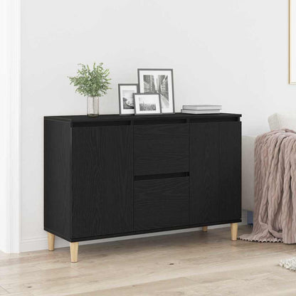 Sideboard with Drawer Black 102 x 35 x 60 cm Engineered wood